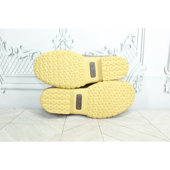 LL Bean Brown Leather Rubber Moc Gum Shoe Low Top Ankle Boots 8 M - Picture 9 of 10